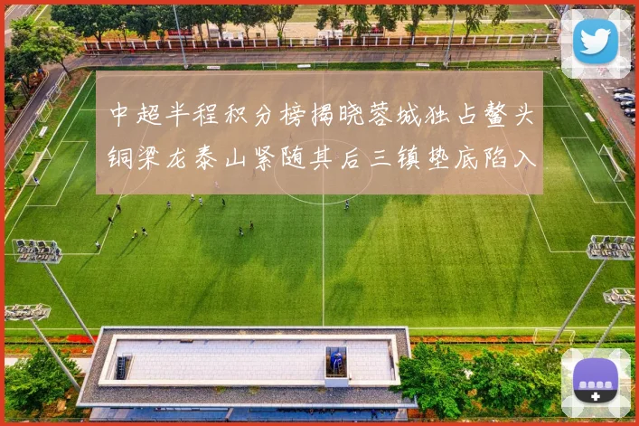 中超半程积分榜揭晓蓉城独占鳌头铜梁龙泰山紧随其后三镇垫底陷入困境